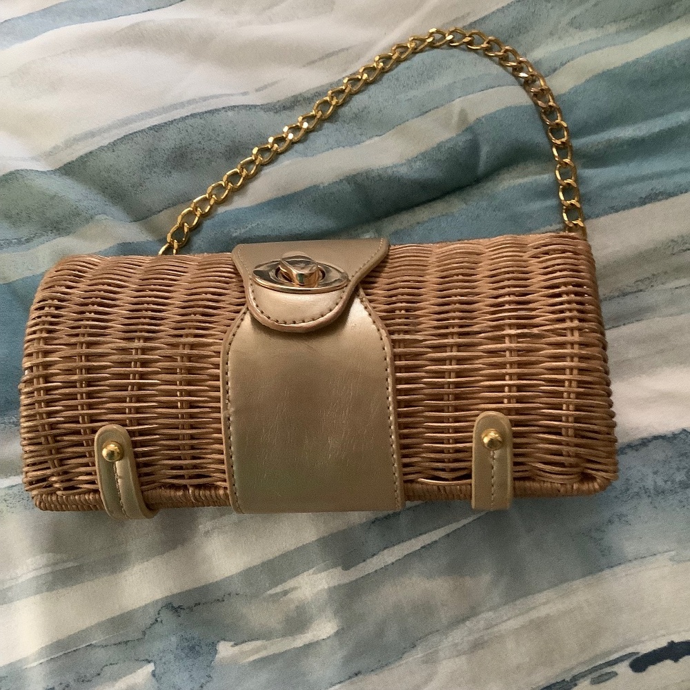 Gold Trim Evening Bag